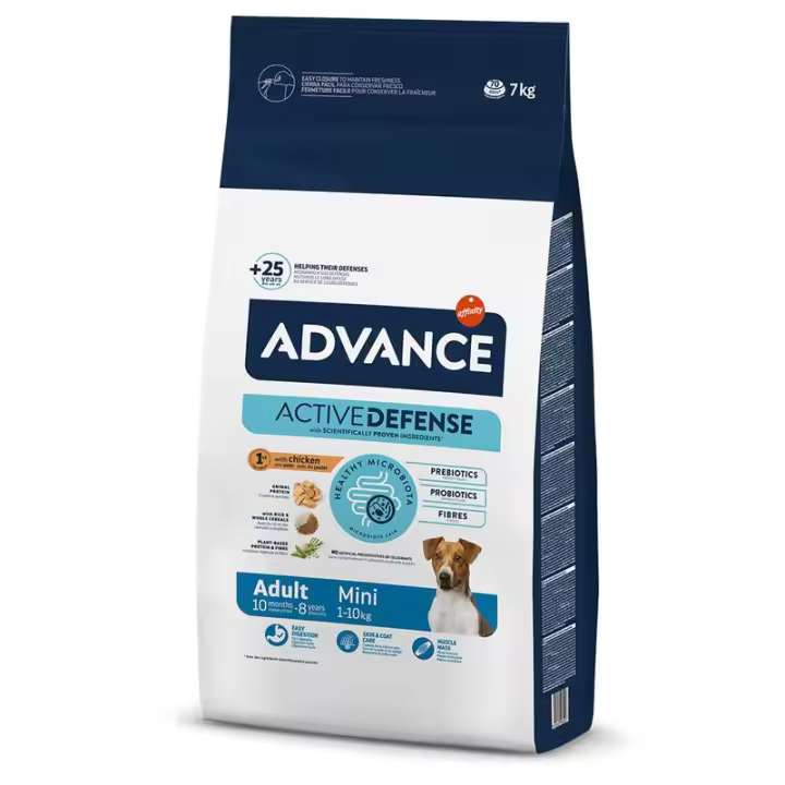 Advance Active Defense Adult Mini con Pollo y Arroz 7kg - 1
