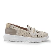 MY SOFT M262 BEIG Mocasines y náuticos mujer 35698 25V MOCASIN ANTIFAZ PICADO BEIG - details 3
