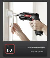 Destornillador Eléctrico Recargable Pequeño Y Potente 4.2V 6Nm 1300mAh 250rpm Sin Batería Set De Destornilladores Para DIY En El Hogar - details 18