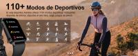Reloj inteligente para hambres y Mujeres, monitor de Frecuencia cardíaca, monitor de Sueño, podómetro, Reloj inteligente HD de 1,57 pulgadas, Llamada Bluetooth, pulsera de actividad con más de 110 Modos, resistant to Agua, Android iOS Negro - details 3