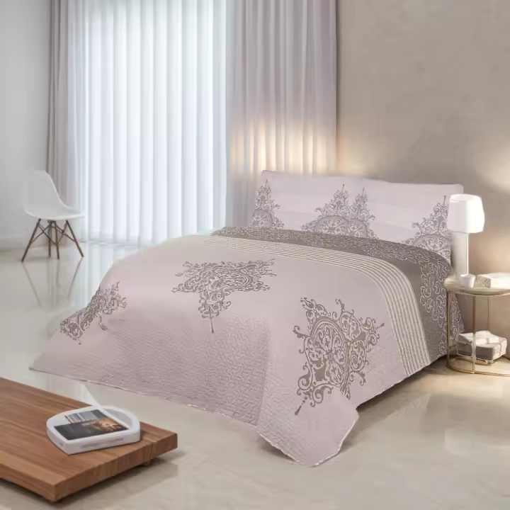 Zimmy Colcha Bouti Reversible Bicolor de Microfibra Ultra Suave - Confortable y Ligera, Ideal para Primavera, Verano y Entretiempo - Incluye Funda de Cojín a Juego - Disponible en Varios Colores y Tamaños para Cama Individual y Matrimonial - 1