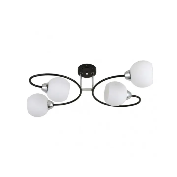 Fabrilamp - Lampara Fuji 4xe27 Negro/cromo 21x63x37 Cm - 1
