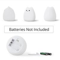 Luz De Noche Táctil Gato Colorido De Silicona Luz LED Cartoon Lámpara De Mesa Decorativa Para Dormitorio Iluminación Alrededor Del Cama - details 6