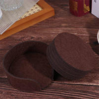 10pcs Coasters Redondos De Terciopelo Para Mesa De Comedor Protector Antigolpes Resistente Al Calor Para Taza De Café Y Té Tapete Para Vaso De Cocina Accesorios - details 0