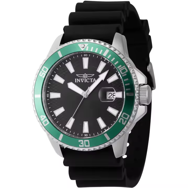 Reloj de pulsera Invicta Pro Diver - 46129 correa color: Negro Dial Latón Negro Hombre - 1