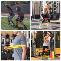 Set De Bandas De Resistencia TPE Ejercicio De Fortalecimiento Muscular Yoga Equipo De Gimnasio Anillos Elásticos De Goma Para Entrenamiento De Piernas Unisex - details 2