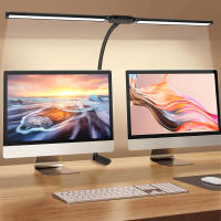 Lámpara De Escritorio LED Doble Cabeza Para Oficina Y Hogar Con 3 Modos De Color Y 10 Niveles De Ajuste De Brillo Protección Ocular - details 1