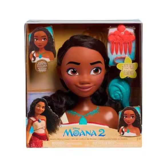 Busto peinados Vaiana Moana 2 Disney - 1