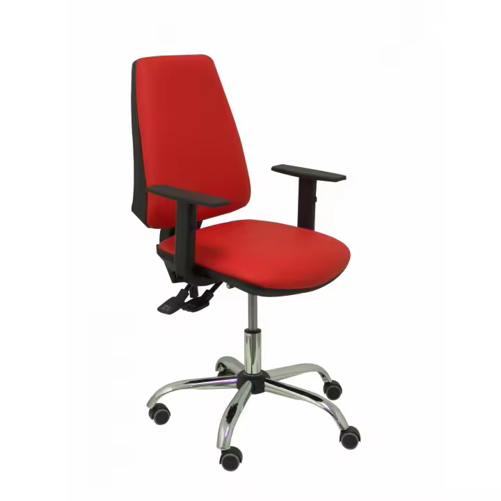 Silla De Oficina Elche S 24 Horas Similpiel Rojo - 1