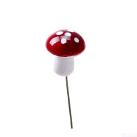 50Pcs Mini Jardín De Setas Rojas Con Puntos Pequeño Juguete De Casa Bonsái Decoración De Jardín Ornamento Para Escritorio - details 1