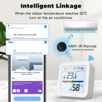 Sensor De Temperatura Y Humedad WIFI Interior Con Pantalla LCD Iluminada Soporte Alexa Google Tuya Smart Higrómetro Termómetro - details 7