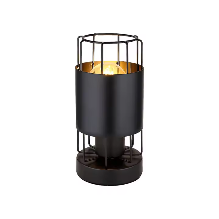 Lampara Mesa Metal Negro E27 Metal Estilo Industrial DIMITRI  RABALUX - 1