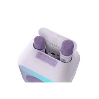 Bigben PARTYBTKML Altavoz Bluetooth® Ideal para Karaoke con dos micrófonos y efectos luz para fiestas Lila - details 1