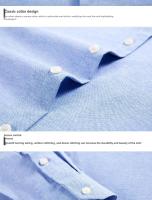 Camisa De Manga Larga Para Hombre Estilo Casual Cómoda Y Suave De Oxford Tejido Sin Planchar Necesario Adaptable Para Todas Las Estaciones - details 17