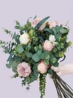 30 Piezas De Hojas De Eucalipto Artificial Con Estem De Moneda Plateada Para Disposición Floral De Boda Y Centros De Mesa - details 2