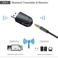 -Adaptador de Audio 3 en 1 con Bluetooth, receptor USB, transmisor de 3,5mm, conector auxiliar, Dongle para TV, PC, coche, música, reproductor de CD MP3, altavoz - details 2