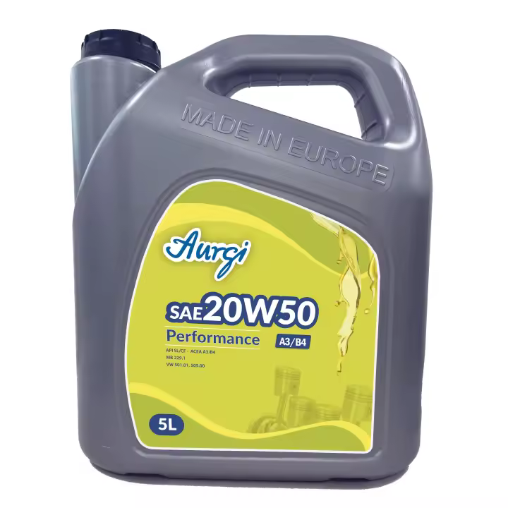 Aceite Aurgi 20W50 Performance 5 L - Multigrado, Alto Rendimiento - 1