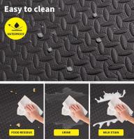 Fitness Puzzle para Suelos de Gimnasio 12mm 18PCS Set de Protección Goma Espuma Losas Caucho para Máquinas de Deporte, Alfombrilla Protector Expandible Tatami Tapiz Alfombra Colchonetas Pesas Gym - details 2