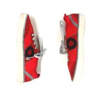 ARO_ ZAPATILLAS PICADA DELTA EN PIEL SERRAJE ROJO, CON CORDONES ELASTICOS - details 2