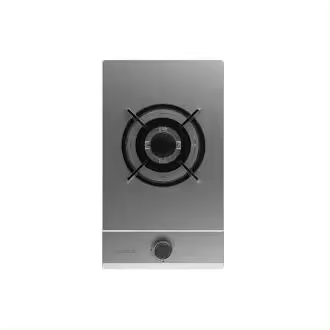 Cecotec Bolero Squad G 1200S Inox Placa de gas 1 fuego acabado en acero inoxidable parrillas individuales de hierro fundido potencia de 3 5kW quemador WOK - 1