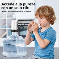 Dispensador De Agua Automático Sin Cable Recargable USB Botella De Agua Eléctrica Para Oficina Y Escuela Color Plástico - details 4