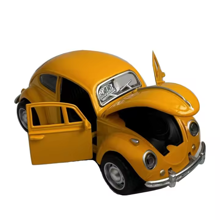 Nuevo Modelo De Coche Clásico En Escala 1:32 De Aleación Con Retroceso Para Niños Regalos Para Niños Juguetes Miniatura De Auto Beetle Colección Decorativa - 1