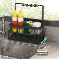 Organizador De Cocina En Acero Inoxidable Estante Para Esponja Y Toalla Soporte Para Grifo Riega Jabón Accesorios De Cocina - details 11