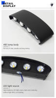 Luz De Pared LED Iluminada Hacia Arriba Y Abajo Impermeable Para Interior Y Exterior Iluminación Para Dormitorio Sala De Estar Pasillo - details 9