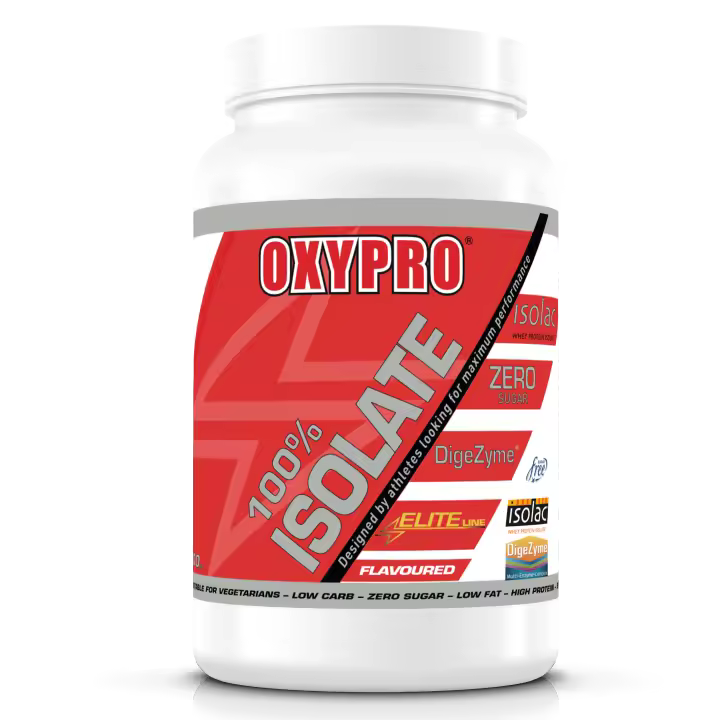 OXYPRO® Nutrition - 100% Isolate ISOLAC® con DigeZyme® 900gr - CHOCOLATE - Proteina Aislada de Suero de Leche - SUGAR FREE - Sin Lactosa - Bajo en Grasas - 1