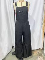 Monopiece Retro Europeo Y Americano Para Mujer Con Bolsillos De Color Sólido Pantalones Casuales Y Sueltos De Overal - details 12