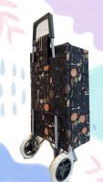 happy casa  Carrito de Compra Plegable Ligero Bolsa Termo 90x30x39cm , Resistente, Plegable, con 2 Ruedas Resistentes, para la Compra de Alimentos, Capacidad de Carga 40 Litros - details 1