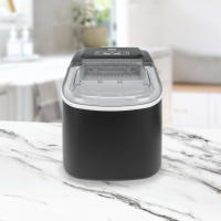 Máquina de hacer hielo Jocca con capacidad 1.3L, puede hacer hasta 12 Kg de hielo en 24 horas, consigues 9 cubitos de hielo en un ciclo de 6 a 12 minutos, pudiendo elegir entre dos tamaños de hielo y cuenta con sistema de auto limpieza - details 0