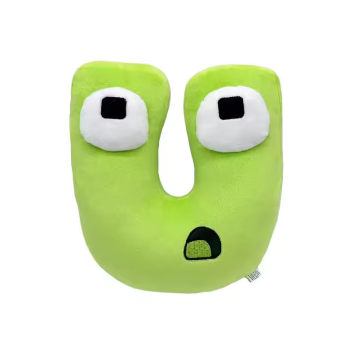 Alfabeto De Peluche Kawaii Con 26 Letras Inglesas Muñecos Anime Juguetes Educativos Para Niños Montessori Relleno De Algodón PP - 1