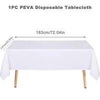 Mantel Rectangular PEVA Impermeable Y Resistente Al Aceite Para Bodas Navidad Showers De Bebés Cumpleaños Eventos Banquete Decoración De Mesa Para El Hogar Y Comedor - details 11