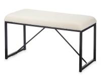 Baños Boutique Banco borreguito blanco 38x81x42cm - details 0