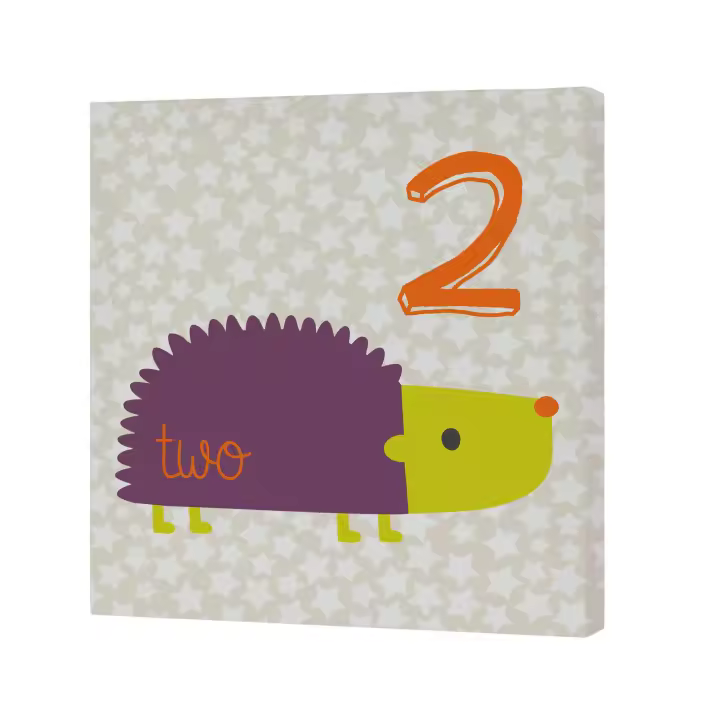 Happyfriday- Forest friends Lienzo 27x27 (B) cm, Lienzos 54% Alg 14% Pes 32% Resina, calidad de , Fabricado en España - 1