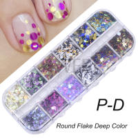 12 Grillas De Brillo De Uñas En Forma De Corazón Sequinias Holo Iridescentes Para Año Nuevo Y San Valentín BERX04 - details 9