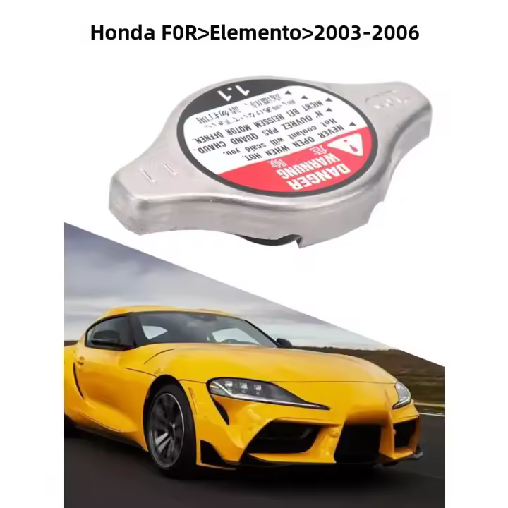 Tapa De Radiador De Enfriamiento Para Honda Accord Civic CR-V Ridgeline S2000 19045-PAA-A01 Cubierta De Tanque De Agua Plata Material De Hierro+Goma - 1