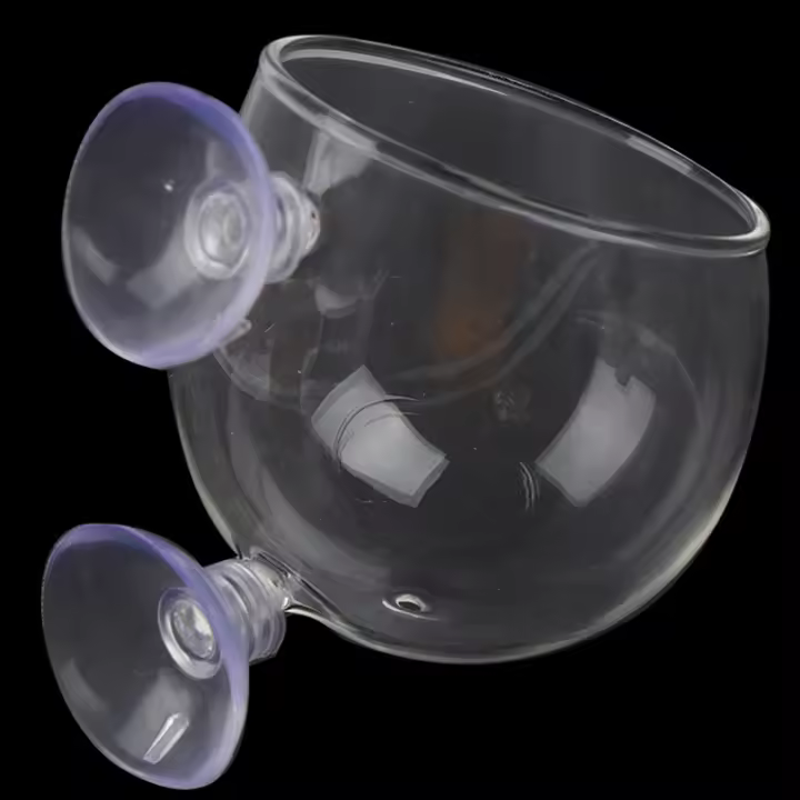 Vaso De Cristal Mini Para Acuario JETTING Planta Acuática Cultivo Cilindro Pot De Agua Ideal Para Pequeños Acuarios - 1