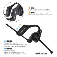 Auriculares Bluetooth Inalámbricos De Peso Ligero Para Camión Oficina Call Center Con Micrófono De Cancelación De Ruido Y Auriculares Abiertos - details 4
