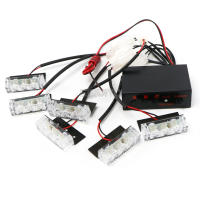 Luz De Advertencia Estroboscópica Frontal Para Coche 12V LED Luz De Señal De Emergencia Policial Con Luz De Día Potencia Alta Material Plástico - details 0