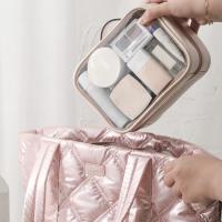 Bolsa de Cosméticos Impermeable Transparente de Cuero PU - details 4