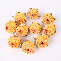 5PCS Rosas Artificiales Con Borde Quemado Decoraciones Para Bodas Y Fiestas Accesorios De Navidad Decoración De Pared Y Hogar Flores De Seda Para Aniversarios Y Baños De Muyño - details 13