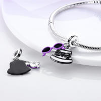 Colgante De Serie Trabajo Y Carrera En Color Plata Para Pulsera Pandora DIY Joyería Para Mujer Zirconia Metálica De Plata - details 20