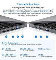 Blackview Acebook 8 Laptop, pantalla IPS de 15.6" 1920*1080, Intel Core N97 4 Core Hasta 3.6GHz, 16GB RAM 512GB SSD, WiFi de banda dual Bluetooth 5.0, 2*USB 3.0 1*USB 2.0 1*USB-C 1*HDMI 2.0 1*Jack de audio 1*Ranura para tarjeta MicroSD, Batería de 38Wh 36 - details 27