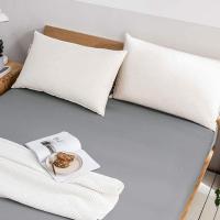 Queen Sábana ajustable 35cm 100% algodón egipcio 250 hilos Sábana ajustable para colchón (gris, 180x200) - details 1