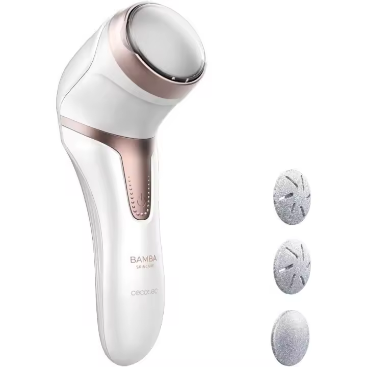 Cecotec Lima para Pies Eléctrica Bamba SkinCare. Batería Recargable de Litio, Autonomía 100 mins, Función Aspiración y Depósito - 1