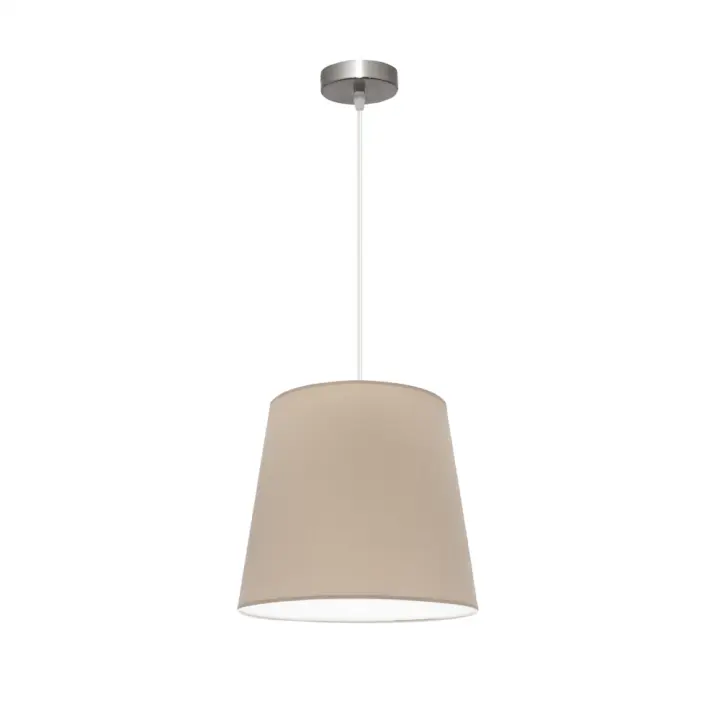 Fabrilamp - Colgante Maldivas 1xe27 Niquel/piedra Regx35x35 Cm - 1