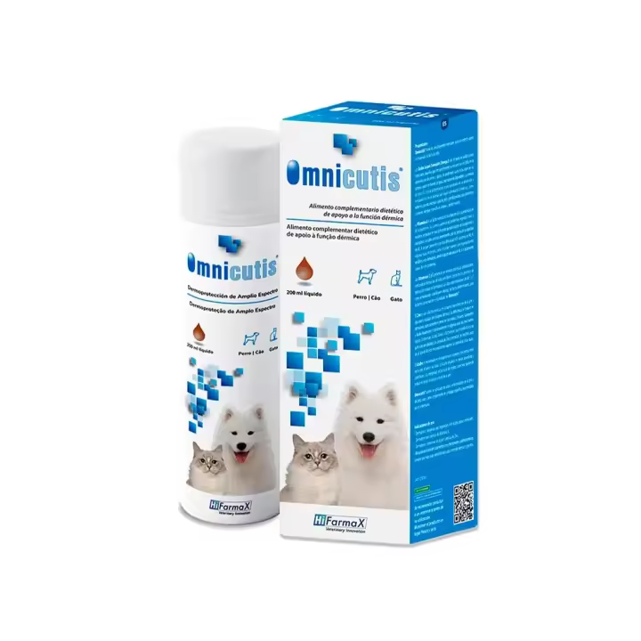 OMNICUTIS 200 ml suplemento para la piel de perros y gatos Hifarmax - 1