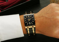 Reloj De Hombre WWOOR Oro Cuadrado Marca Top Lujo Reloj De Pulsera Acero Inoxidable Impermeable Movimiento De Cuarzo Romano - details 23